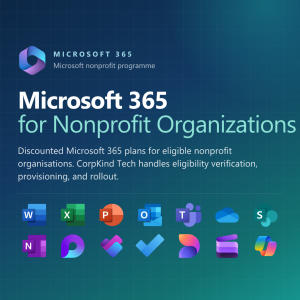 Genuine Microsoft 365 for Nonprofit Organizations licence from CorpKind Tech in Nepal